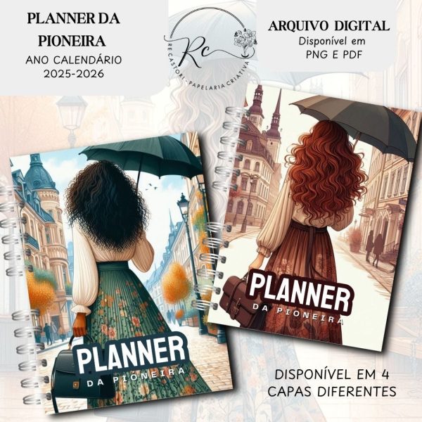 KIT DIGITAL PLANNER DA PIONEIRA (ANO CALENDÁRIO SETEMBRO DE 2025 Á AGOSTO DE 2026) modelo feminino - Imagem 2