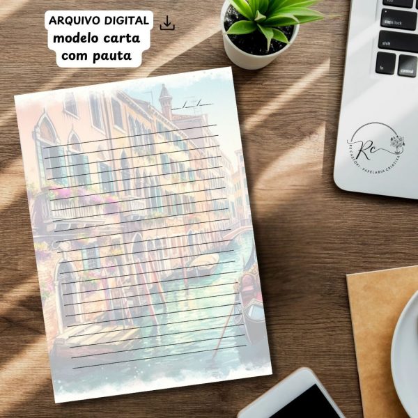 ARQUIVO DIGITAL ENVELOPE SLIM + CARTA A4  - MODELO ITÁLIA - Imagem 3