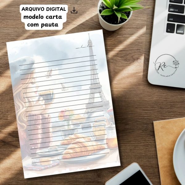 QUIVO DIGITAL ENVELOPE SLIM + CARTA A4  - MODELO PARIS - Imagem 3