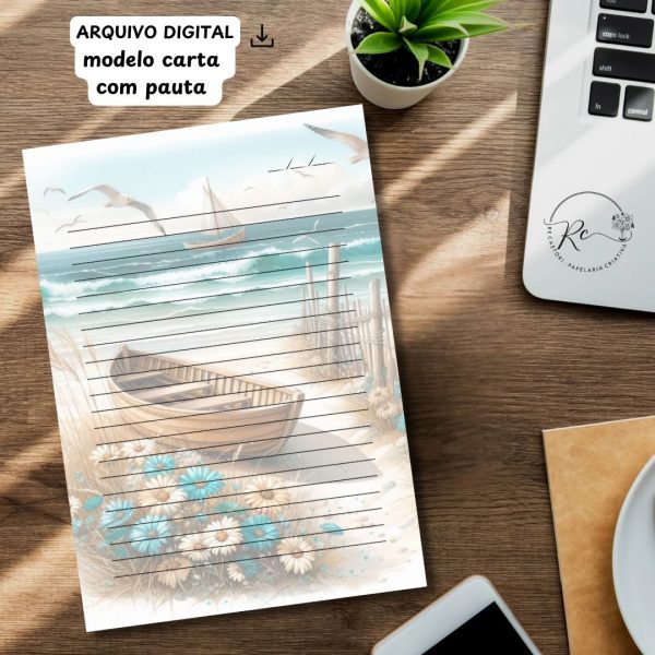 ARQUIVO DIGITAL ENVELOPE SLIM + CARTA A4  - Modelo MAR - Imagem 3