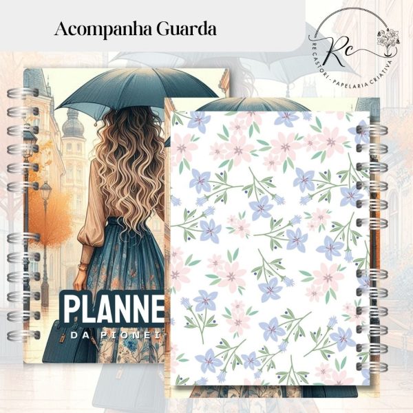 KIT DIGITAL PLANNER DA PIONEIRA (ANO CALENDÁRIO SETEMBRO DE 2025 Á AGOSTO DE 2026) modelo feminino - Imagem 4