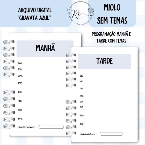 KIT DIGITAL CADERNO + MIOLO ASSEMBLEIA DE CIRCUITO 2025-2026 - GRAVATA AZUL - SEM TEMAS - Imagem 4