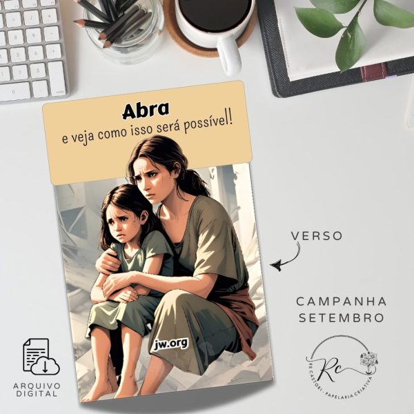 KIT DIGITAL ENVELOPE SLIM + CARTA A4  - FIM DAS GUERRAS - CAMPANHA SETEMBRO 2025 - Imagem 2