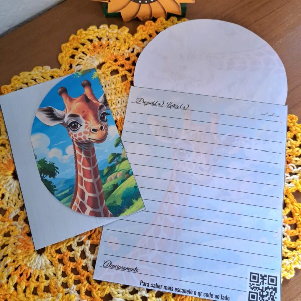 KIT DIGITAL ENVELOPE CARTA (PASSEI POR AQUÍ) COLEÇÃO ANIMAIS - Imagem 5
