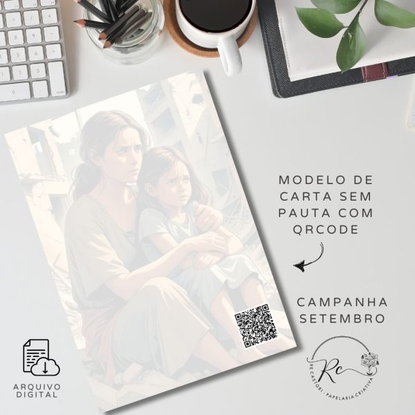 KIT DIGITAL ENVELOPE SLIM + CARTA A4  - FIM DAS GUERRAS - CAMPANHA SETEMBRO 2025 - Imagem 5