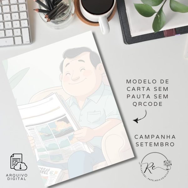Kit Digital Envelope e Carta Padrão correio -para a campanha Setembro de 2025 - Fim das Guerras - Como? - Imagem 6