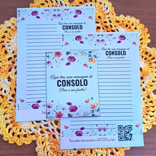KIT DIGITAL DE ENVELOPES COM BOLSO E FECHO E CARTAS A4 - COM E SEM QRCODE - TEMA UMA MENSAGEM DE CONSOLO ESPERANÇA - Imagem 3