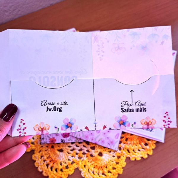 KIT DIGITAL DE ENVELOPES COM BOLSO E FECHO E CARTAS A4 - COM E SEM QRCODE - TEMA UMA MENSAGEM DE CONSOLO ESPERANÇA - Imagem 10