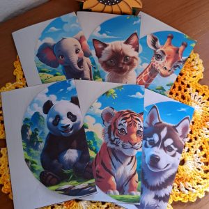 KIT DIGITAL ENVELOPE CARTA (PASSEI POR AQUÍ) COLEÇÃO ANIMAIS