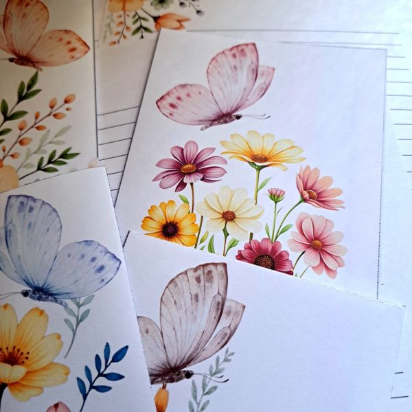 KIT DIGITAL ENVELOPE SEM ABA + CARTA A4 - COLEÇÃO FLORAL PRIMAVERA - Imagem 10